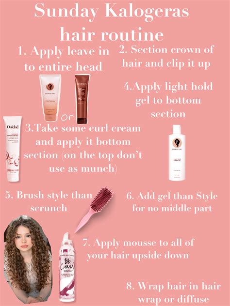 Sunday Kalogeras Hair Routine