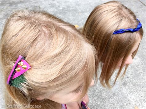 DIY Disney Hair Accessories for Descendants Mal and Evie