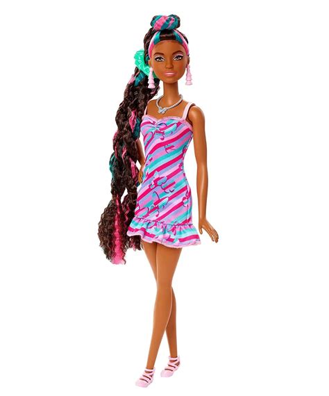 Boneca Barbie Totally Hair - Vestido Borboleta - Negra - HCM91- Mattel