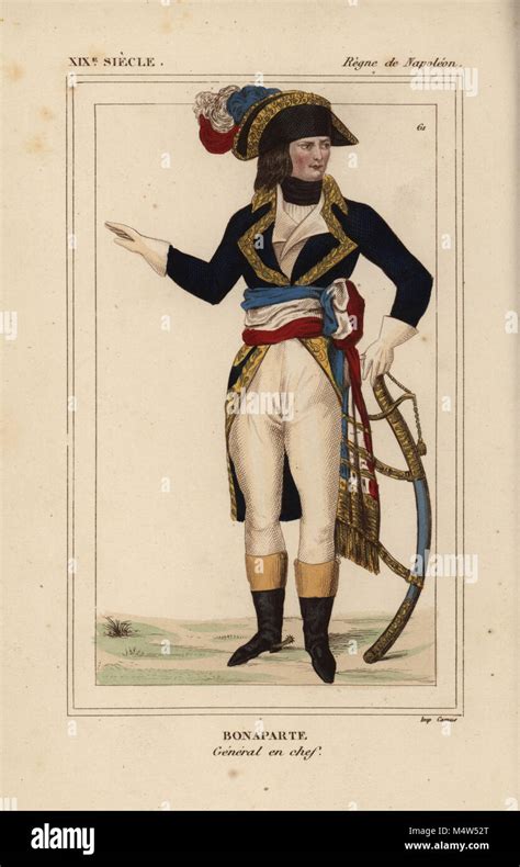 Napoleon Bonaparte, General en Chef, in uniform of General of the Army of Italy, Napoleonic Wars ...