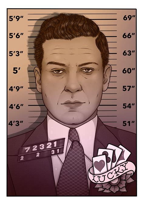 Lucky Luciano Mugshot Art Print - Etsy