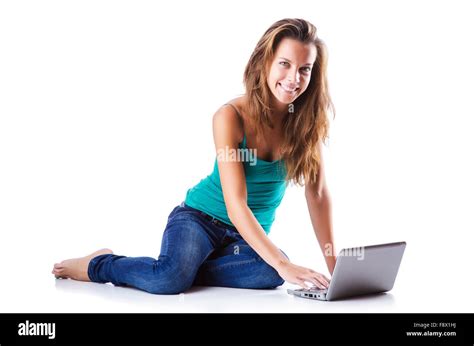 Student studying with his laptop Stock Photo - Alamy