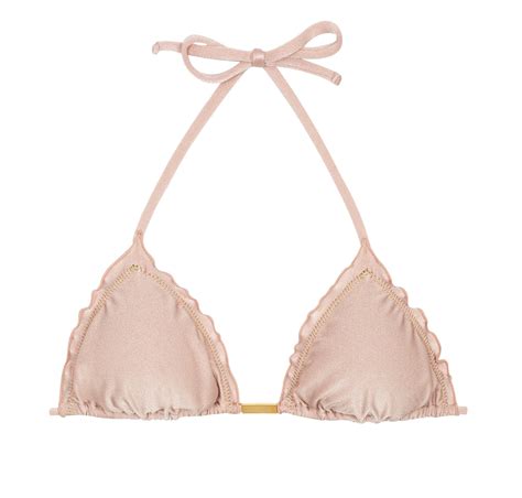 Bikini Tops Accessorized Nude Pink Bikini Top - Top Essence Frufru