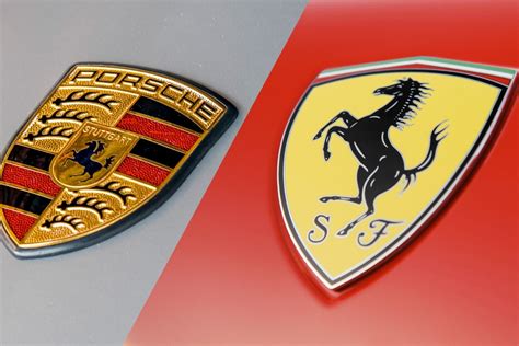 Símbolo Porsche E Ferrari
