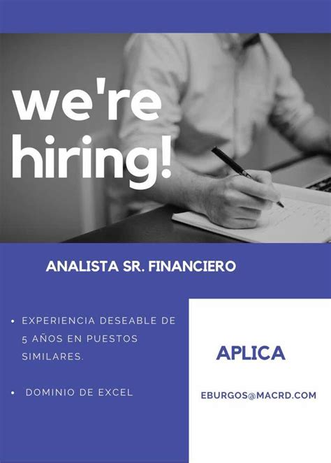 analista sr financiero empleos rodriguez empleos rodriguez