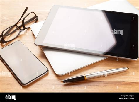 modern computer gadgets stock photo alamy