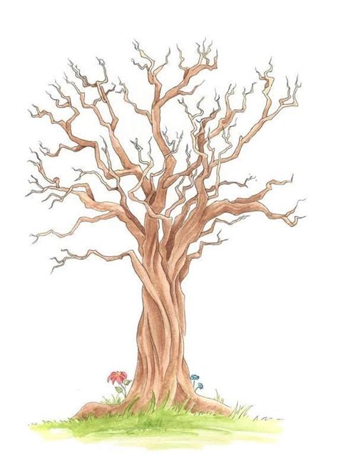 baum malen vorlage