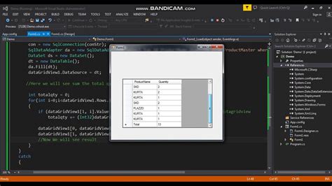 How find The Sum Of All DataGridView Column Values In C# windows