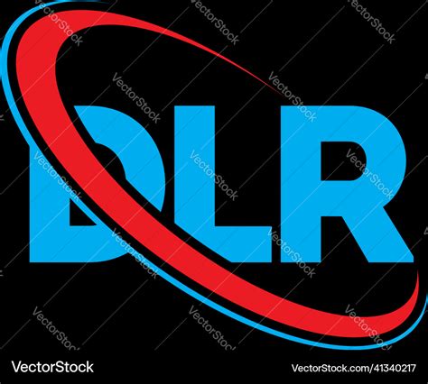 dlr logo letter design royalty  vector image