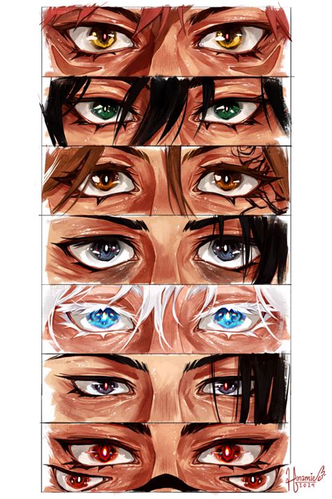 some quick jjk eye paintings – @hinamie on Tumblr