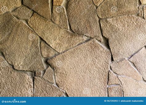 Interior Decoration of Walls with Artificial Stone. Stock Image - Image ...