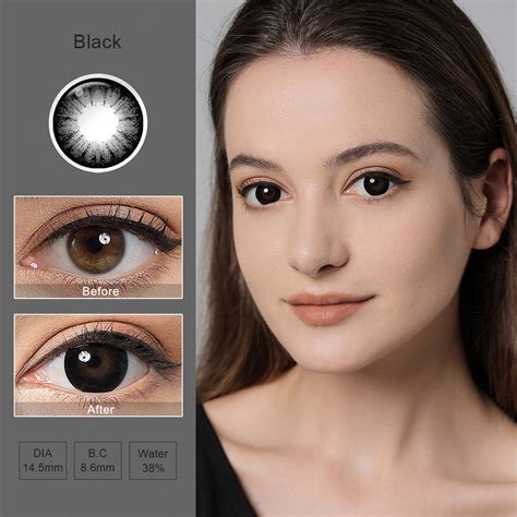 Supersize Black Colored Contacts with Enlarge Effect – Twinklens