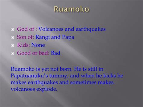 PPT - Maori gods PowerPoint Presentation - ID:2674922