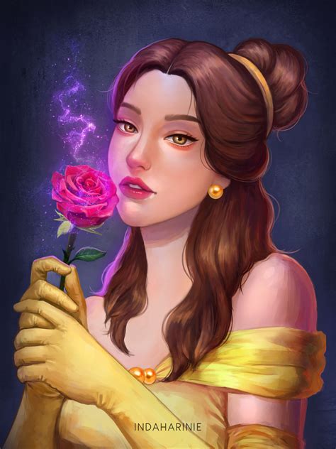 Artstation Belle Disney Princess Fan Art – NBKomputer