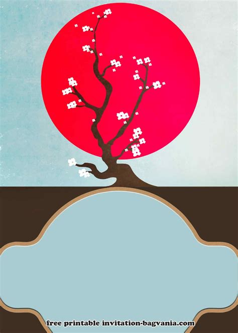 FREE Japanese Picnic Style Invitation Templates - Worksheets Library
