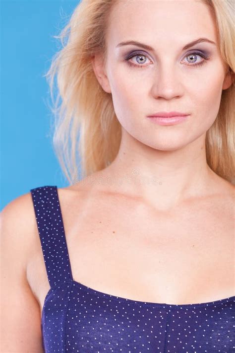 Attractive Sensual Blonde Adult Woman Portrait Stock Image - Image of ...