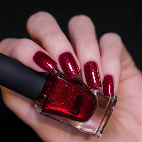 Ruby - Vibrant Red Shimmer Nail Polish by ILNP