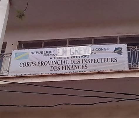 sud kivu debrayage des inspecteurs des finances du gouvernorat