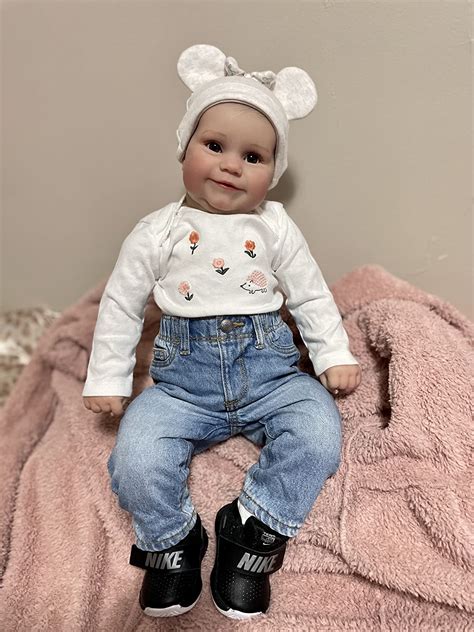 mo finance anano reborn baby doll newborn  inches silicone