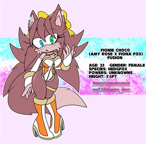 :.:Fionie Choco(Amy Rose x Fiona Fox fusion):.: by MultiverseNovaEXE on