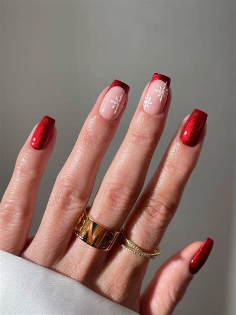Simples Unha Para Natal E Ano Novo - Unhas Decoradas Natal e Ano Novo 2025: Tendências que Encantam! - Unha ...