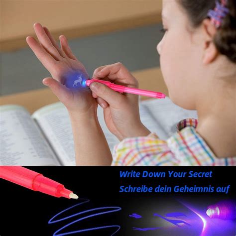 magic  invisible ink  built  uv light magic marker secret