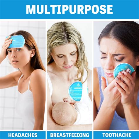 Snapklik.com : Ice Packs For Injuries Reusable, 8 Pack Soft Gel Pack