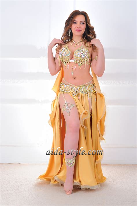 Gold Belly Dance costume - Aida Style