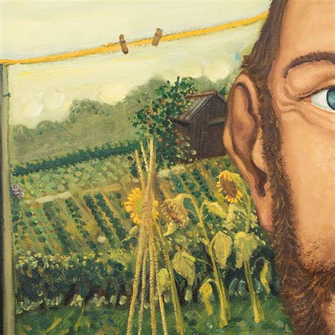 Anthony Green - The Sun Flower Portrait Anthony Green, Oil on Canvas