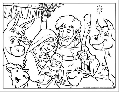 Birth Of Jesus Coloring Page at GetDrawings | Free download