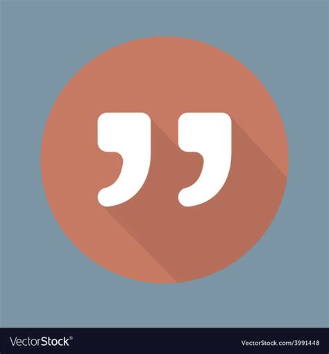 quote icon isolated  colorful background vector image