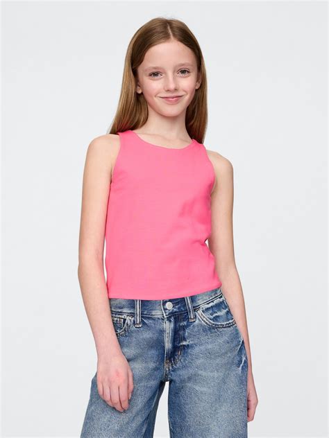 Musculosa Niña - Neon Pink Rose — GAP Uruguay