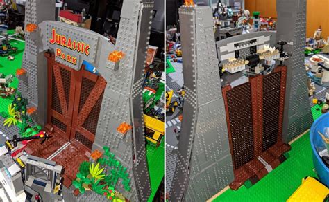 More accurate Jurassic Park gate : lego