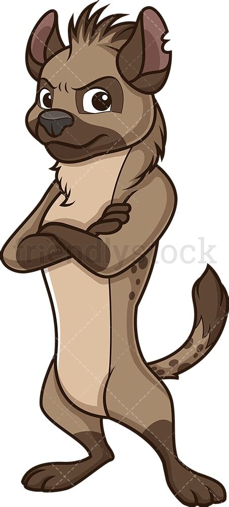 Hyena Clipart Angry Looking Hyena Cartoon Style Clipart 58188 | Images and Photos finder