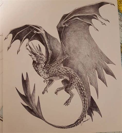 Steps To Draw A Realistic Dragon