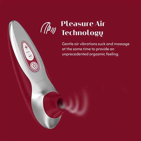 Womanizer Pro40 Red Pleasure Air Clitoris Stimulator & Pjur Aqua Water