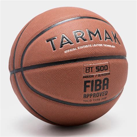Size 7 Basketball BT500 - Brown/FIBA