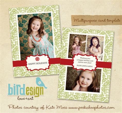 Holiday Photocard | Fresh greetings – Birdesign