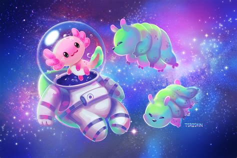 Axolotl Astronaut by TsaoShin on DeviantArt