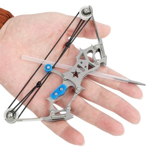 SHARROW Mini Archery Bow and Arrow Set Stainless Steel Mini Compound ...