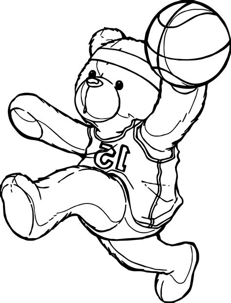 Free and Fun Basketball Color Pages for Kids | 101 Activity