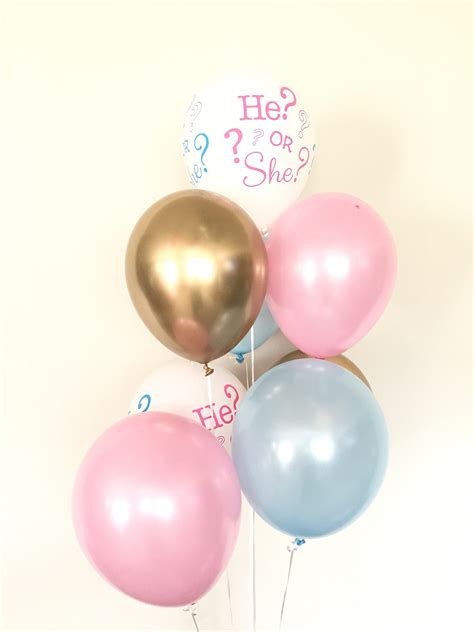 Gender Reveal Balloons Gender Reveal Baby Shower Balloons - Etsy