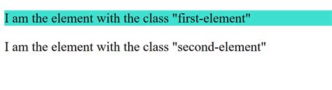 css selectors  work  specific html elements