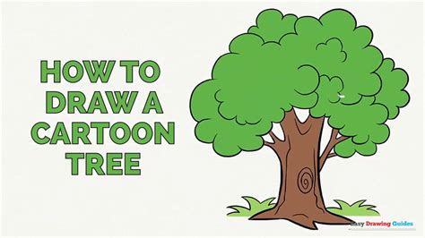 How to Draw a Cartoon Tree in a Few Easy Steps: Drawing Tutorial for ...