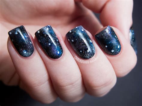 Into the Glitterverse: Galaxy Nails | Chalkboard Nails | Phoenix ...