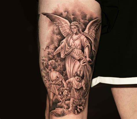 11+ Female Protector Guardian Angel Tattoo Ideas That Will Blow Your Mind!
