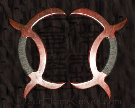 Deer Horn Knives, Deer Antler Knives, Baguazhang Knives, Bagua Deer Horn Knives, Crescent Moon ...