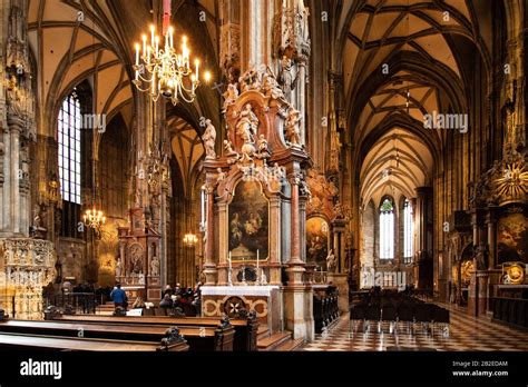 The interior of St Stephen's Cathedral situated in the centre of Vienna, Austria Stock Photo - Alamy