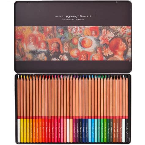 Карандаши Цветные "Renoir Fine Art" 36 Цветов в Метал. Пенале — Купить ...