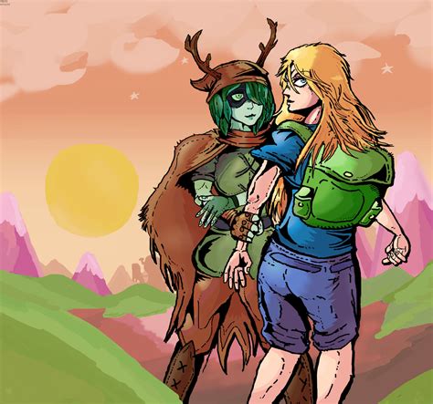 Finn and Huntress Wizard (Adventure Time) by Fuzrok on DeviantArt